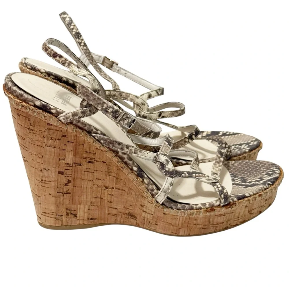 Stuart Weitzman Acrobat Roccia Serpent Wedge 8.5 - Picture 1 of 16